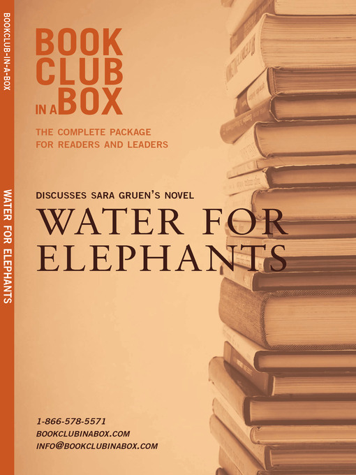 Title details for Bookclub-in-a-Box Discusses Sara Gruen's novel, Water For Elephants by Marilyn Herbert - Wait list